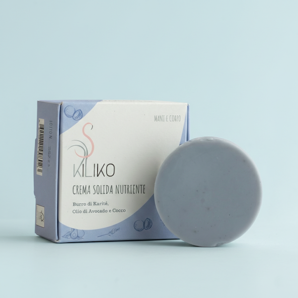Crema-Corpo-Nutriente CREMA SOLIDA MANI E CORPO Nutriente con Burro di Karité, Olio di Avocado e Cocco - immagine 1