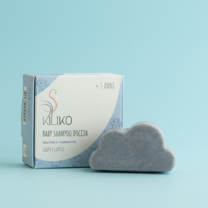 BABY SHAMPOO DOCCIA SOLIDO Mirtillo e Camomilla + 3 ANNI