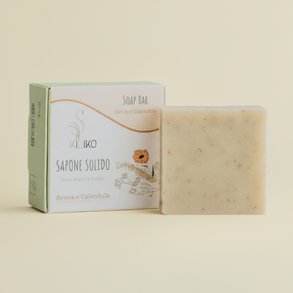 Sapone-avena-e-calendula SAPONE Avena e Calendula - viso, mani e corpo - immagine 1
